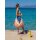 2-in-1 Hammam Strandtuch & Strandtasche NEON orange-staubrosa 180x100 cm - schnell trocknendes Handtuch aus recycelter Baumwolle - Strand Tuch, Tasche, Badetuch, Strandlaken