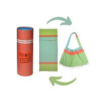 2-in-1 Hammam Strandtuch & Strandtasche NEON...