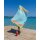 2-in-1 Hammam Strandtuch & Strandtasche NEON grün-blau 180x100 cm - schnell trocknendes Handtuch aus recycelter Baumwolle - Strand Tuch, Tasche, Badetuch, Strandlaken