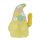Winkefigur Zwerg mit Blumenmütze **B-WARE** Pastellfarben H:18,5 cm - Winkezwerg, Zwerge mit Winke-Funktion, Frühlingsdeko, Frühling