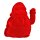 Winkefigur Santa Claus Rot **B-WARE** H:15 cm - Wichtelfigur Beflockt mit Winke-Funktion, Weihnachtsmann, Winkewichtel Weihnachten, Weihnachtsdeko