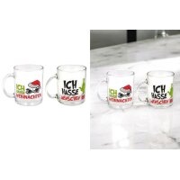 Trinkglas mit Henkel Muffel Weihnachten 350 ml (2er Set)...