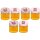 Einmachglas X-Miss Weihnachten (6er Set) 200 ml mit Schraubverschluss - Vorratsglas, Einweckglas, Marmeladenglas