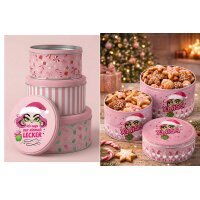 Gebäckdose Keksdose X-Miss Weihnachten  rund (3er...