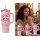 XXL Thermobecher X-Miss pink "Für die heißen Momente" mit Griff und Strohhalm 1200 ml - Isolierbecher, Trinkbecher Weihnachten, Trinkflasche, Kaffeebecher, Kaffeetasse