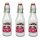 Glas Flasche X-Miss Weihnachten (3er Set) 250 ml mit Bügelverschluss - Vorsicht Suchtgefahr - Saftflasche, Eierlikör, Likörflasche