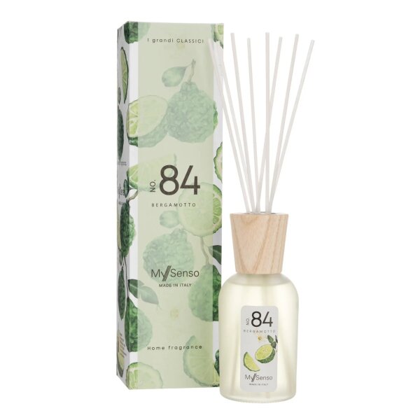 Raumduft Diffuser My Senso N°84 Bergamotte 240 ml  - I Grandi Classici - Lufterfrischer, Duftstäbchen, Raum Duft, Verdunster