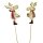 Blumenstecker Rentier mit Schal (2er Set) - Weihnachtsdeko, Pflanzstecker, Blumen Deko Advent, Weihnachten