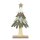 Tannenbaum Weihnachtsbaum mit Stern zum Stellen H:25 cm grün-weiss - Weihnachtsdeko, Deko Tanne, Weihnachten Dekoration, Adventsdeko, Winterdeko