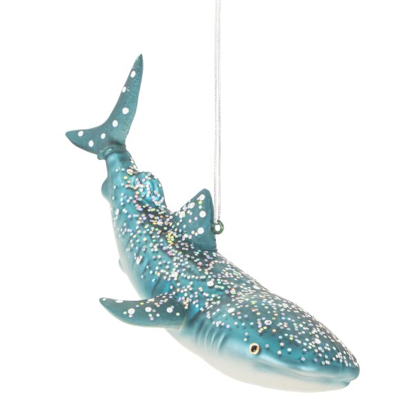 Baumschmuck Riffhai Hai aus Glas - Baumdeko Meerestiere,...