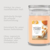 Yankee Candle Duftkerze im Glas (groß) TANGERINE & VANILLA - Sommerkollektion - Signature Kerze mit Brenndauer bis zu 80 Stunden