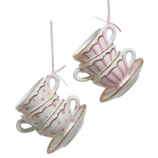 Hängedeko Baumschmuck Porzellan Tassen (2er Set) -...
