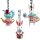 Baumschmuck Grinsekatze und weißes Kaninchen (3er Set) aus Alice im Wunderland -  Weihnachtsanhänger für Disney Fans, Hängedeko, Weihnachtsdeko