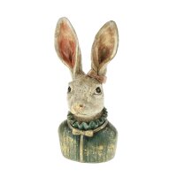 Dekofigur Büste Hase Heidilein **B-WARE** H: 22,5 cm - Frühlingsdeko, Kartenhalter, Deko Hase, Osterdeko, Osterhase, Ostern