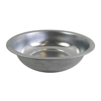 Dekoschale aus Metall, silber **B-WARE** 48x12,5 cm - Zinkschale als Mini Teich Balkon, Deko Schale Garten, Blumenschale
