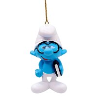 Baumschmuck Schlauer Schlumpf mit Buch -...