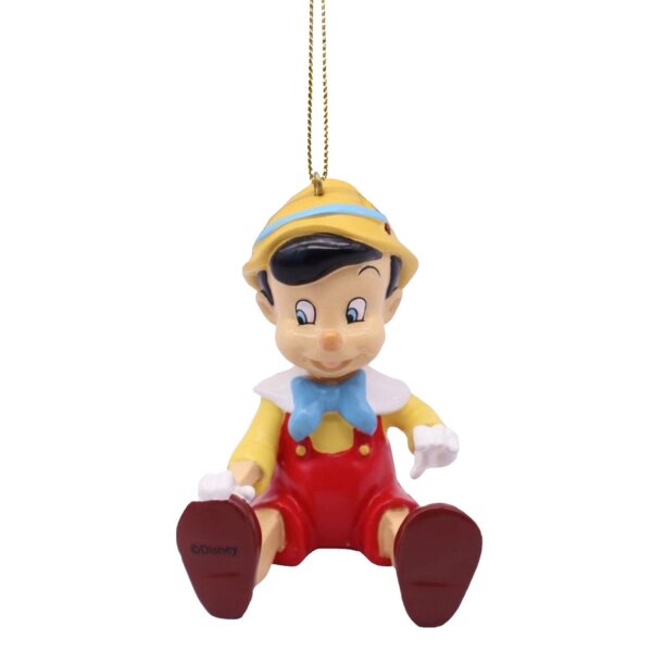 Disney Baumschmuck Pinocchio sitzend - Weihnachtsanhänger für Fans, Hängedeko, Weihnachtsdeko, Weihnachten