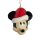 Disney Baumschmuck Mickey Mouse mit Weihnachtsmütze - Weihnachtsanhänger für Fans, Hängedeko Micky Maus, Weihnachtsdeko, Weihnachten