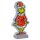 Infinity-Licht Grinch als Weihnachtsmann H:20 cm  - LED Figur Santa Weihnachten, moderner Deko Stil für Fans, Weihnachtsbeleuchtung