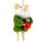 Filzhänger Maus mit Bart und Christbaumkugel - Baumschmuck Filzmaus, Hängedeko Mäuse, Weihnachtsdeko, Christbaumschmuck, Weihnachten