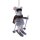 Filzhänger Ski Maus mit Skibrille und Schal, silber - Baumschmuck Filzmaus, Hängedeko Mäuse, Weihnachtsdeko, Christbaumschmuck, Weihnachten