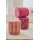 Sitzhocker Pouf Mumbai Morning 40x45 cm pink - Schminktisch Hocker, Polsterhocker rund, Ankleidehocker, Fußhocker, Geschenkidee