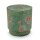 Sitzhocker Pouf Mumbai Morning 40x45 cm grün - Schminktisch Hocker, Polsterhocker rund, Ankleidehocker, Fußhocker, Geschenkidee