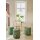 Sitzhocker Pouf Mumbai Morning 40x45 cm grün - Schminktisch Hocker, Polsterhocker rund, Ankleidehocker, Fußhocker, Geschenkidee