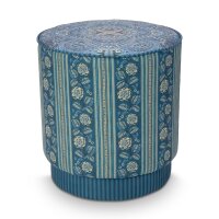 Pip Studio Sitzhocker Pouf Rosa Rani 40x45 cm blau -...