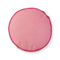 Pip Studio Sofakissen Kissen Alfombra rund 40x10 cm pink - Dekokissen Orientalischer Stil, Couchkissen Wohnzimmer, Bodenkissen, Geschenkidee