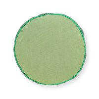 Pip Studio Sofakissen Kissen Alfombra rund 40x10 cm grün - Dekokissen Orientalischer Stil, Couchkissen Wohnzimmer, Bodenkissen, Geschenkidee