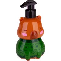 Seifenspender Capybara Hello Winter 300 ml - Flüssigseife im Pumpspender, Duft Frosted Cranberry, Seife Winter, Handseife Weihnachten, Wichtelgeschenk