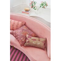 Sofakissen Kissen Darjeeling Days 55x33 cm pink - Seenlandschaft mit Schwan - Dekokissen, Couchkissen Wohnzimmer, Geschenkidee