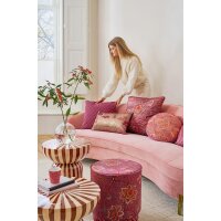 Sofakissen Kissen Darjeeling Days 55x33 cm pink - Seenlandschaft mit Schwan - Dekokissen, Couchkissen Wohnzimmer, Geschenkidee