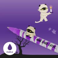 Legami Gelstift Lovely Friends SPOOKY PARTY (2er Set) Halloween - Gel Pen mit abnehmbarer Tier Deko, Stift, Schreibstift, Gelschreiber