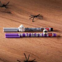 Legami Gelstift Lovely Friends SPOOKY PARTY (2er Set) Halloween - Gel Pen mit abnehmbarer Tier Deko, Stift, Schreibstift, Gelschreiber