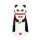 Legami 2-in-1 Mäppchen  PANDA VAMPIR "Bam-Boo" aus Silikon - Kawaii Federmäppchen Halloween, Tisch Stiftehalter, Federtasche