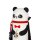 Legami 2-in-1 Mäppchen  PANDA VAMPIR "Bam-Boo" aus Silikon - Kawaii Federmäppchen Halloween, Tisch Stiftehalter, Federtasche