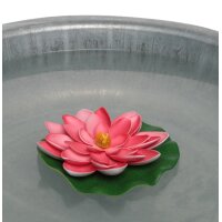 Seerose für Schwimmschale pink D:15 cm, als Teich...