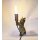 Tischleuchte Lampe Katze stehend H:18 cm antik gold Shabby Chic Look - Katzen Leuchte, Tischlampe, Moderner Deko Stil, Tierleuchte
