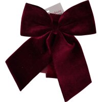 Türschleife Samt Schleife Weihnachten 33x40 cm rot - Weihnachtsdeko, Adventsdeko, Türdeko, Türverzierung Samtschleife