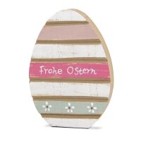 Dekofigur Osterei Vintage "Frohe Ostern" H:13...