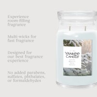 Yankee Candle Duftkerze im Glas (groß) SNOW KISSED PINE - Winterkollektion - Signature Kerze mit Brenndauer bis zu 80 Stunden