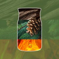 Yankee Candle Duftkerze im Glas (groß) BALSAM & CEDAR FIRESIDE - Winterkollektion - Signature Kerze mit Brenndauer bis zu 80 Stunden