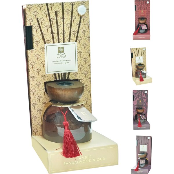Raumduft Diffuser XL Aroma di Rogito verschiedene Düfte 1000 ml  - Lufterfrischer Winter, Duftstäbchen, Raum Duft Weihnachtszeit, Verdunster