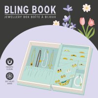 Legami Schmuckkasten in Buchform - Bling Book - Buch für Schmuck, Schmuckaufbewahrung