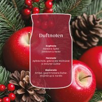 Yankee Candle Duftkerze im Glas (groß) RED APPLE WREATH - Winterkollektion - Signature Kerze mit Brenndauer bis zu 80 Stunden