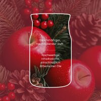 Yankee Candle Duftkerze im Glas (groß) RED APPLE WREATH - Winterkollektion - Signature Kerze mit Brenndauer bis zu 80 Stunden