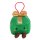 Baumschmuck Plüsch Geschenke (2er Set) D:10 cm mit Augen und Beinen - kuschelige Baumkugel, Weihnachtsdeko, Christbaumschmuck, Weihnachten