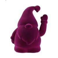 Winkefigur Wichtel Beere H:17 cm, Wichtelfigur Beflockt...